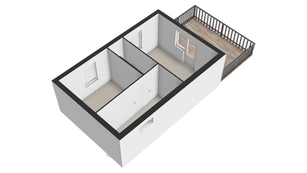 Plattegrond - Van Slingelandtstraat 2, 2613 TT Delft - 1e Verdieping-3D.jpg